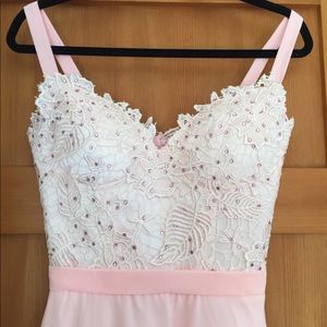 light pink prom dress